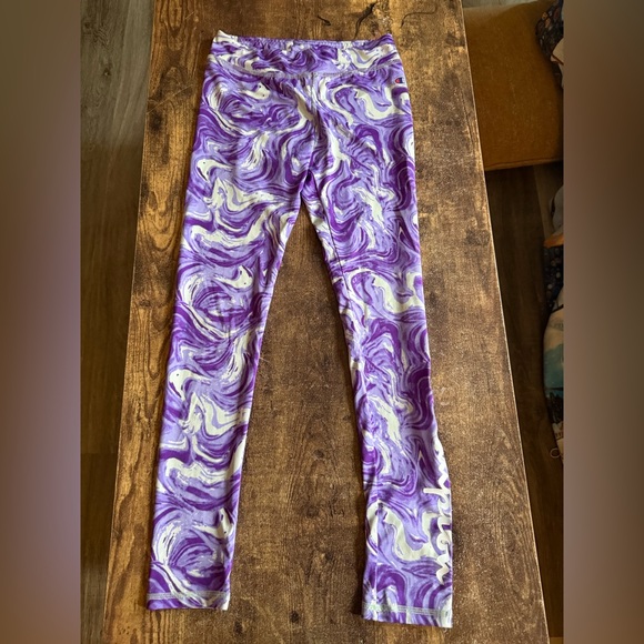 Champion Other - Champion Girls Purple Swirl Stretch Active Leggings 10/12